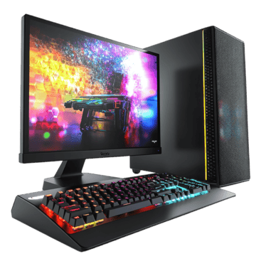 Gaming monitor and PC setup